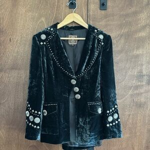 Double D Ranch crushed velvet jacket SM